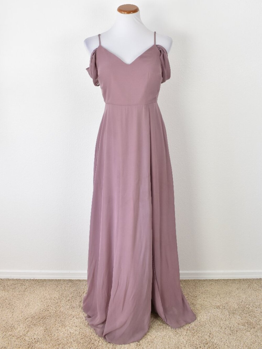 Birdy Grey DARK MAUVE Devin Convertible Chiffon Formal Dress - M